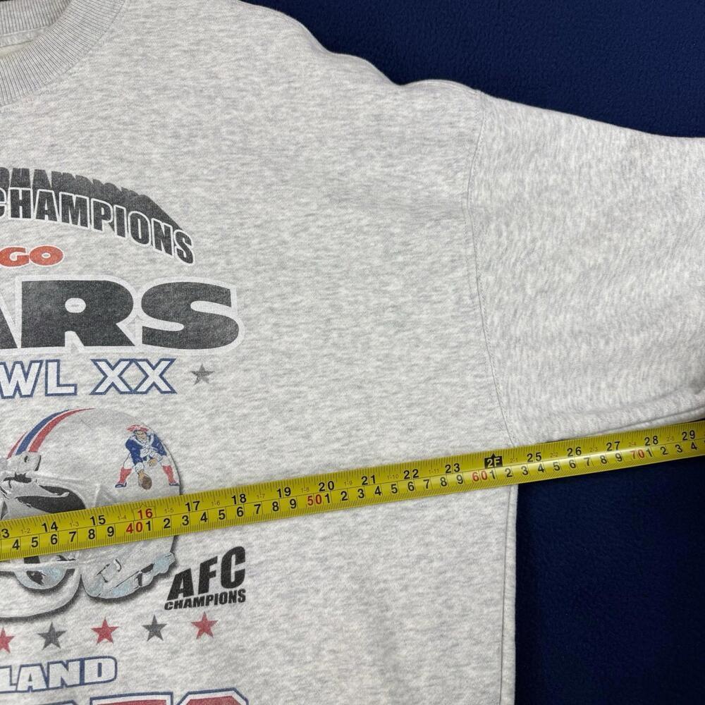 Abercrombie & Fitch NFL Chicago Bears Super Bowl XX Sweatshirt Oversized Size S - Picture 6 of 9